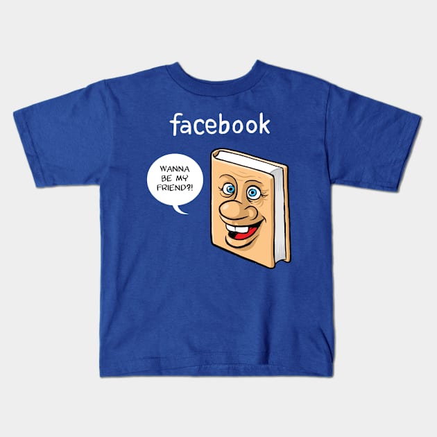 Facebook Kids T-Shirt by ticulin